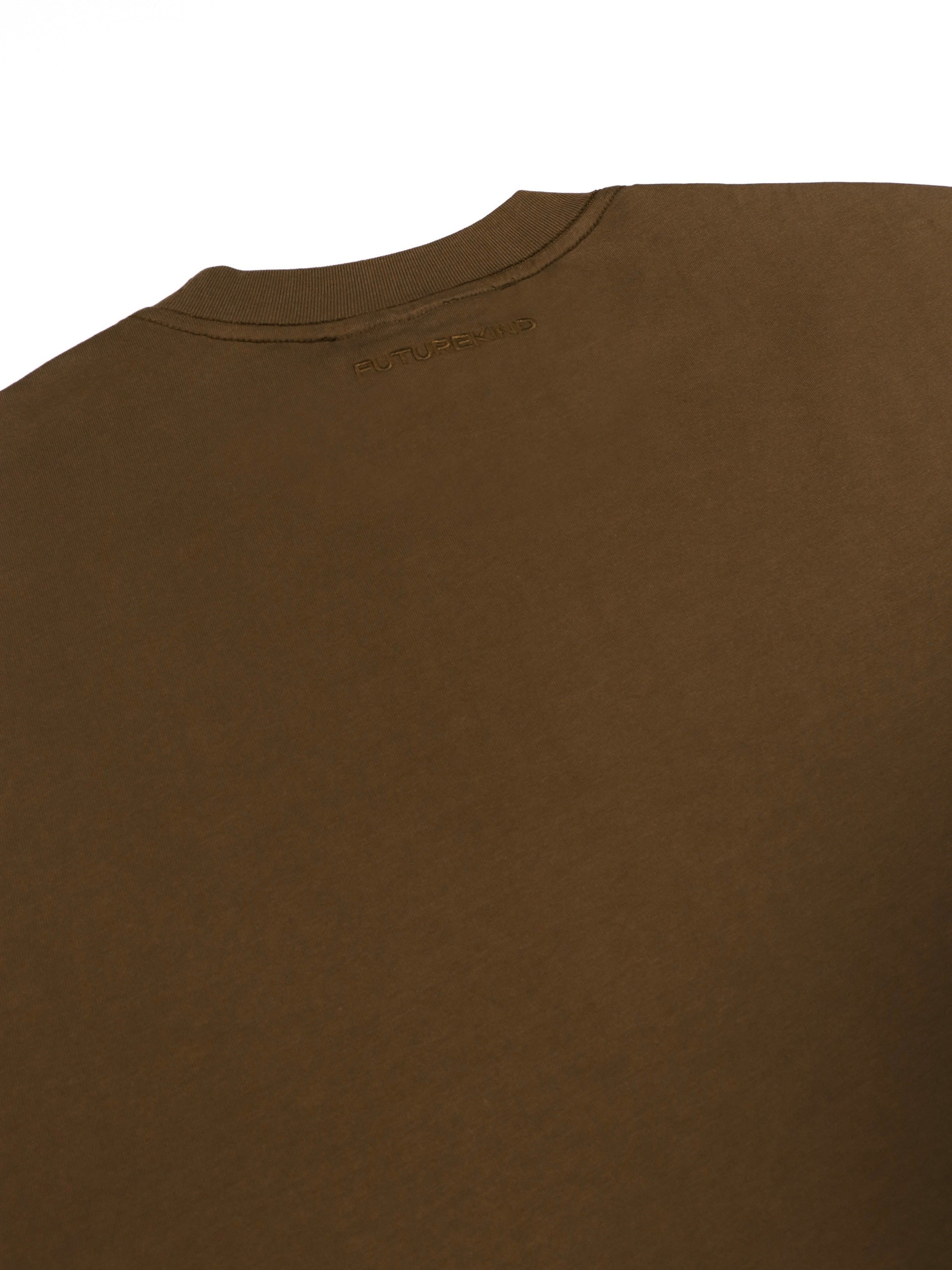 Essential Crop Tee - Brown