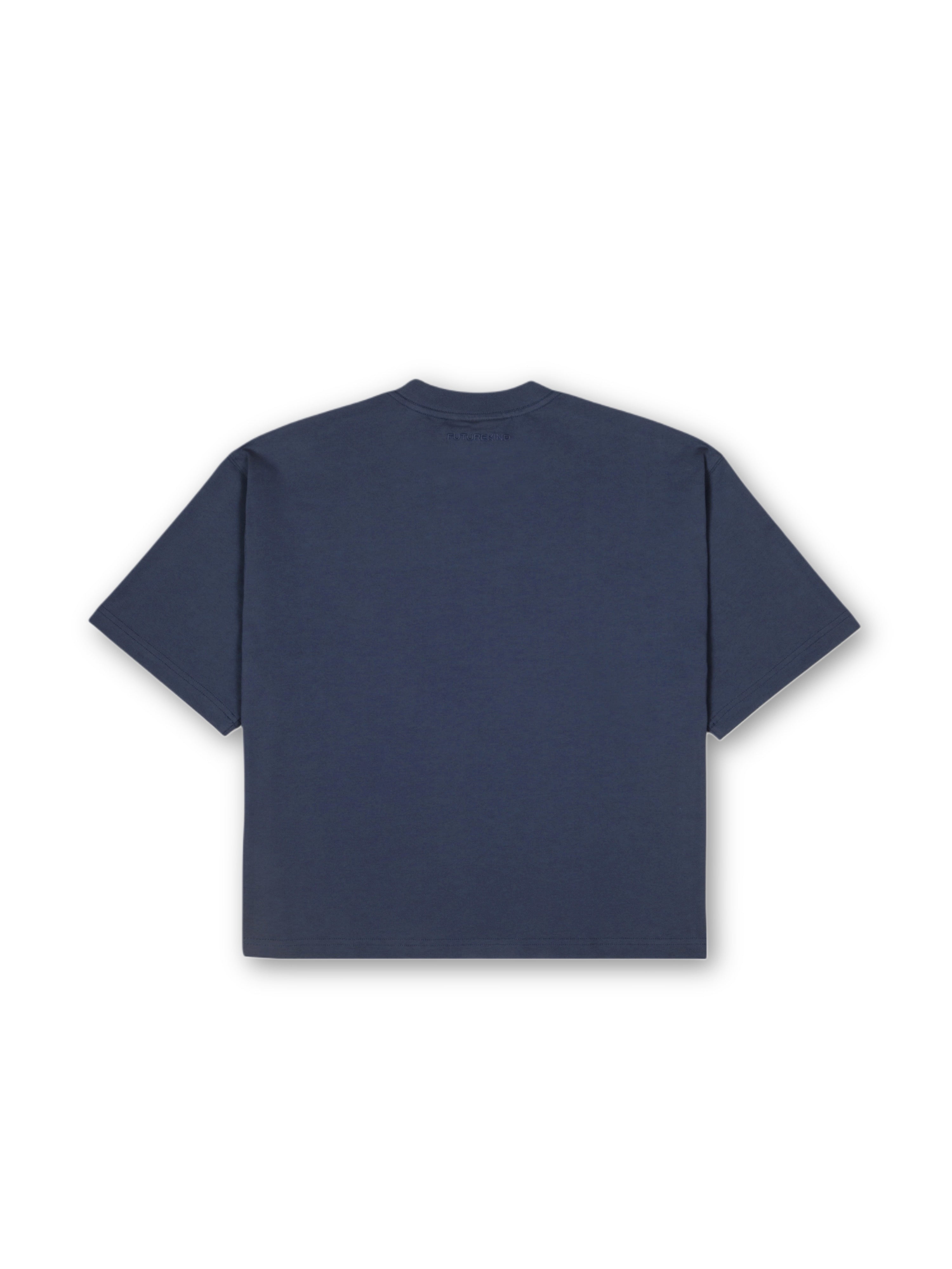 Essential Crop Tee - Midnight Blue