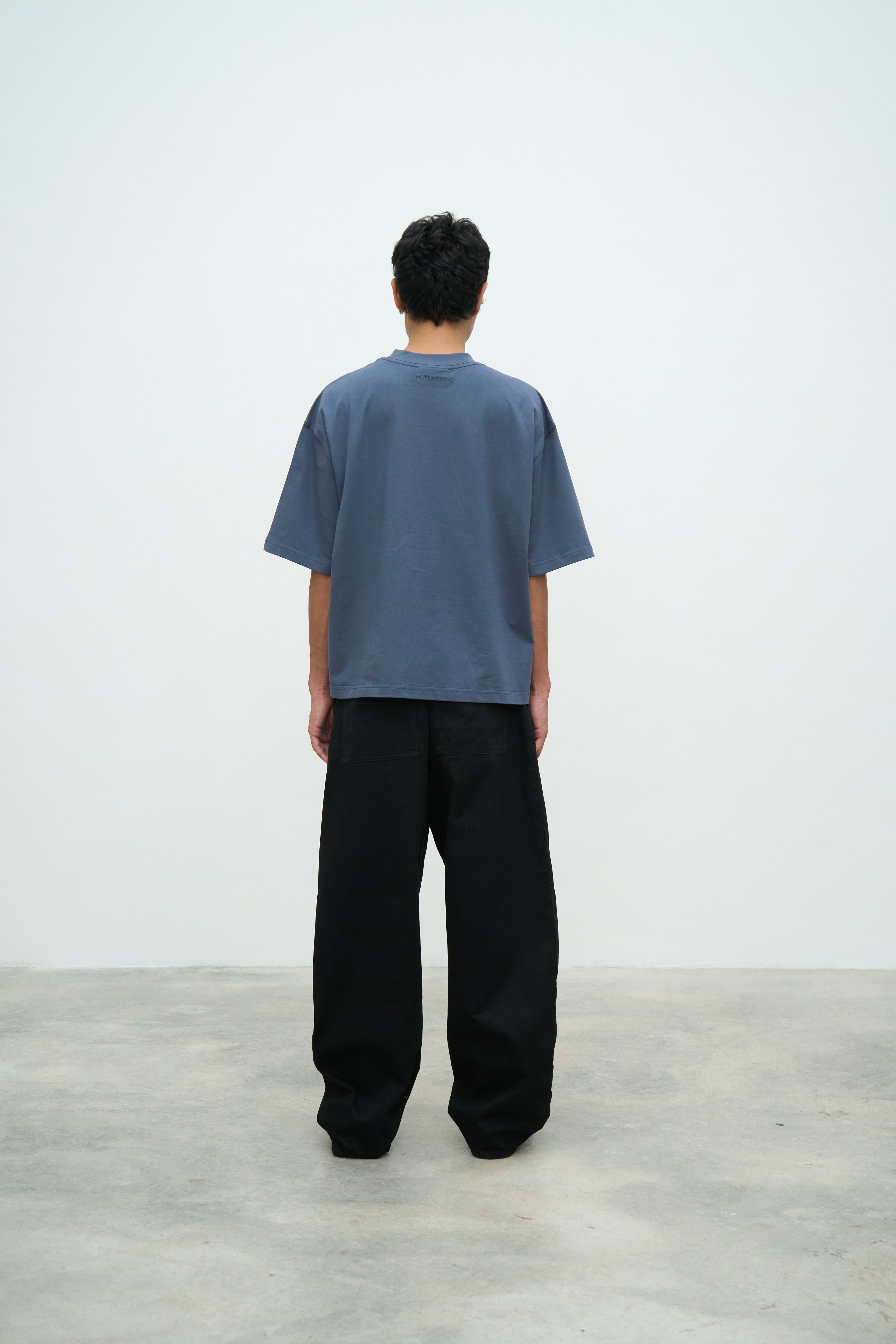 Essential Crop Tee - Midnight Blue