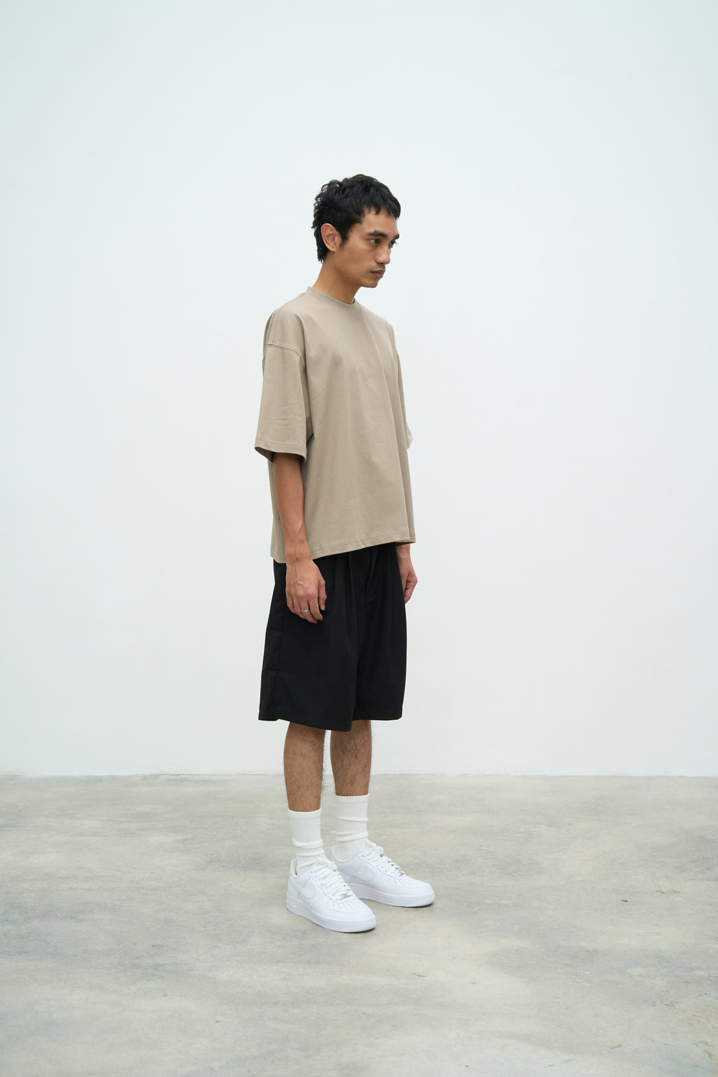 Essential Crop Tee - Sand