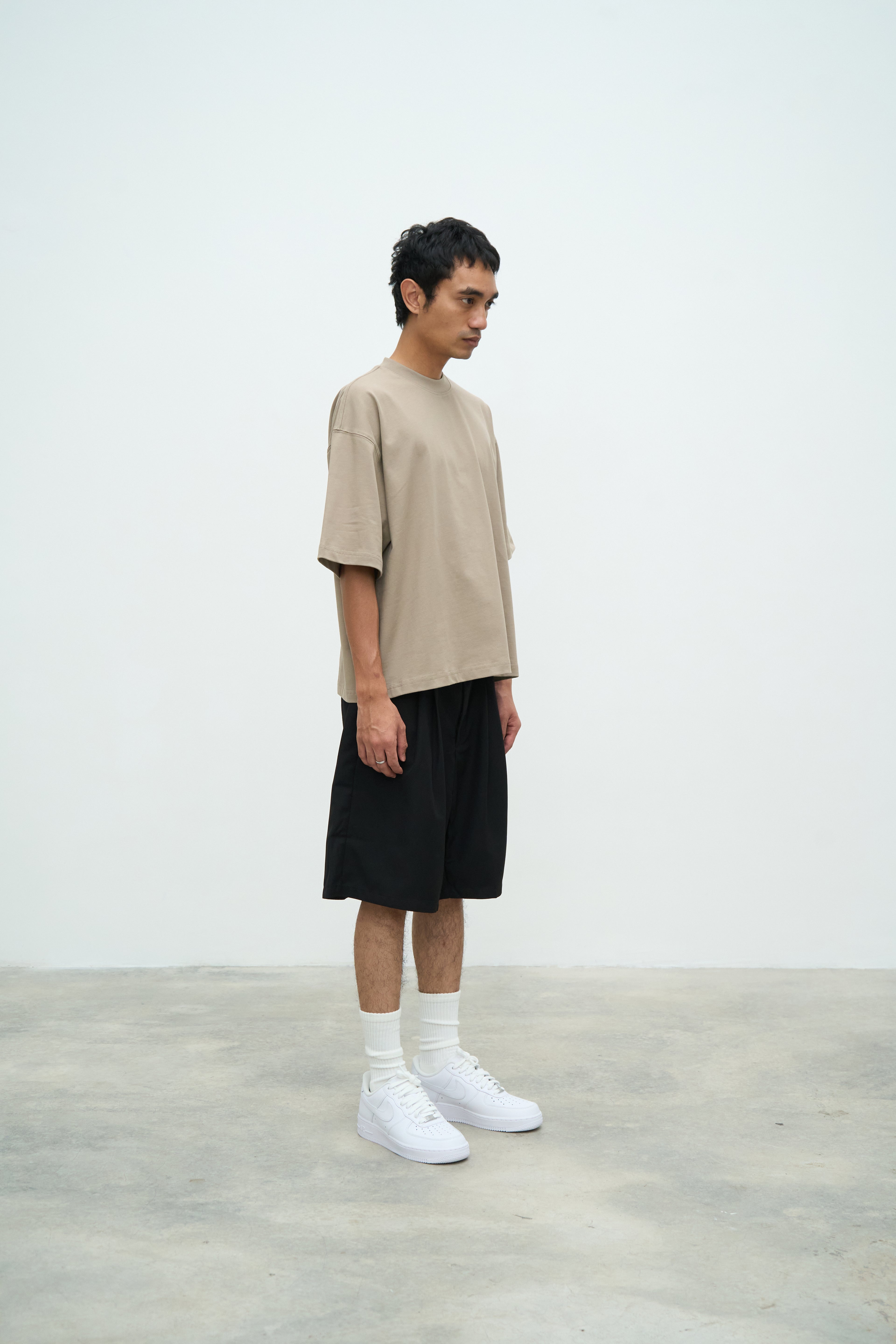 Essential Crop Tee - Sand