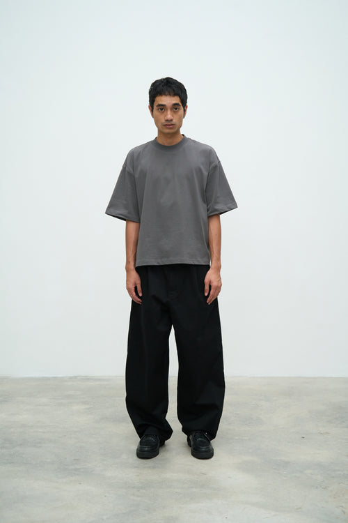 Essential Crop Tee - Grey