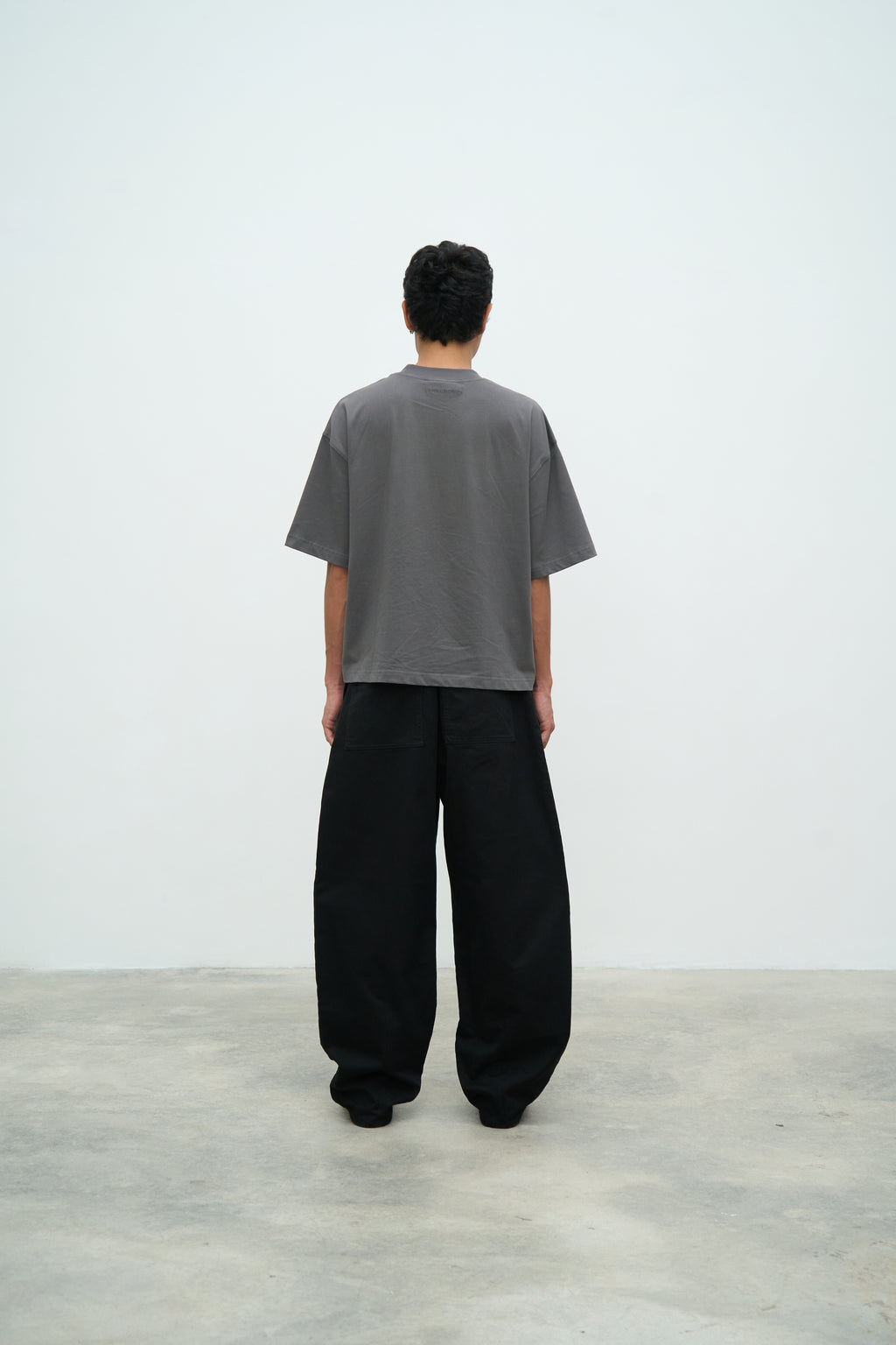 Essential Crop Tee - Grey