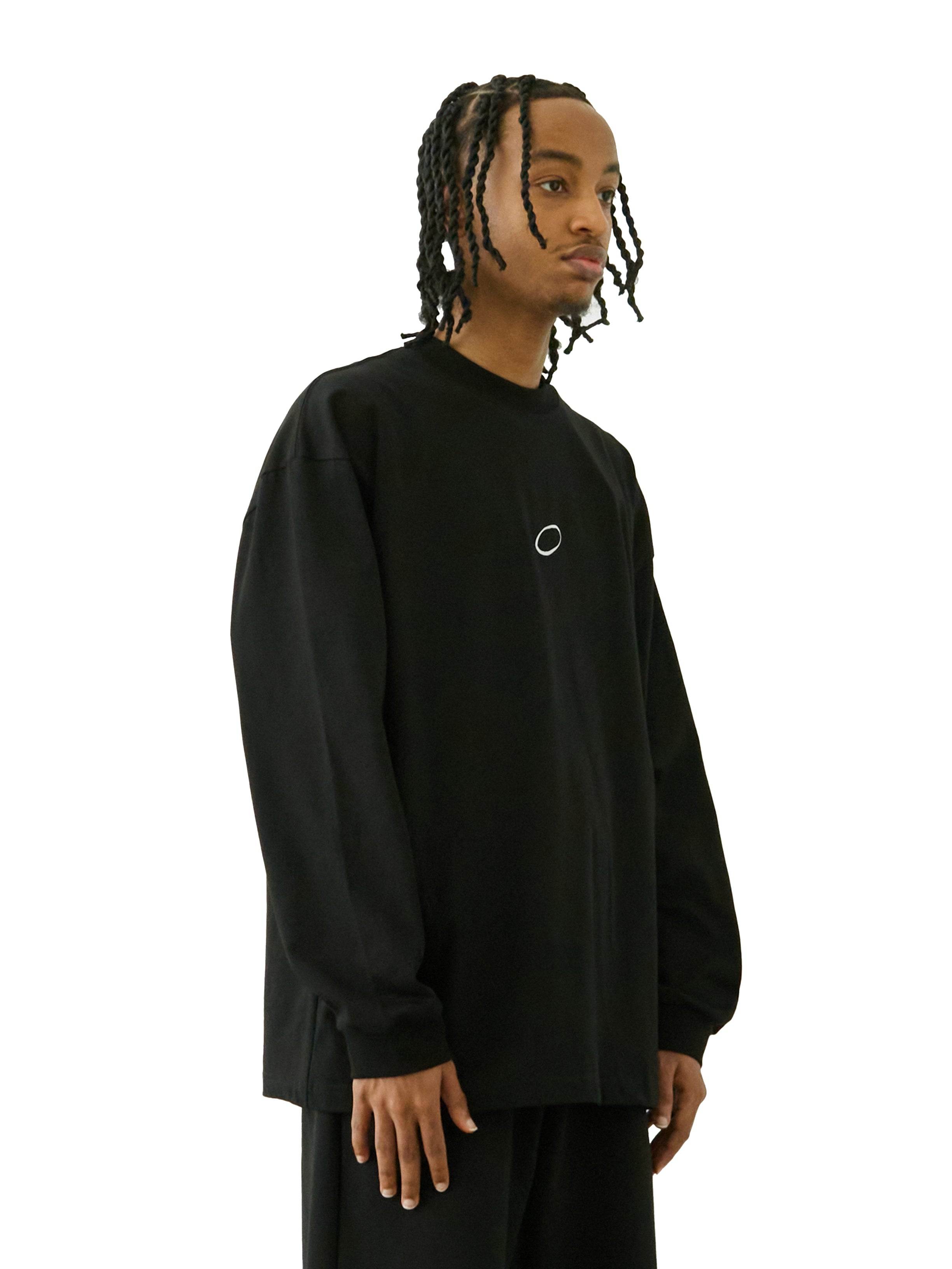 Universal Long Sleeve Tee (White Embroidery)