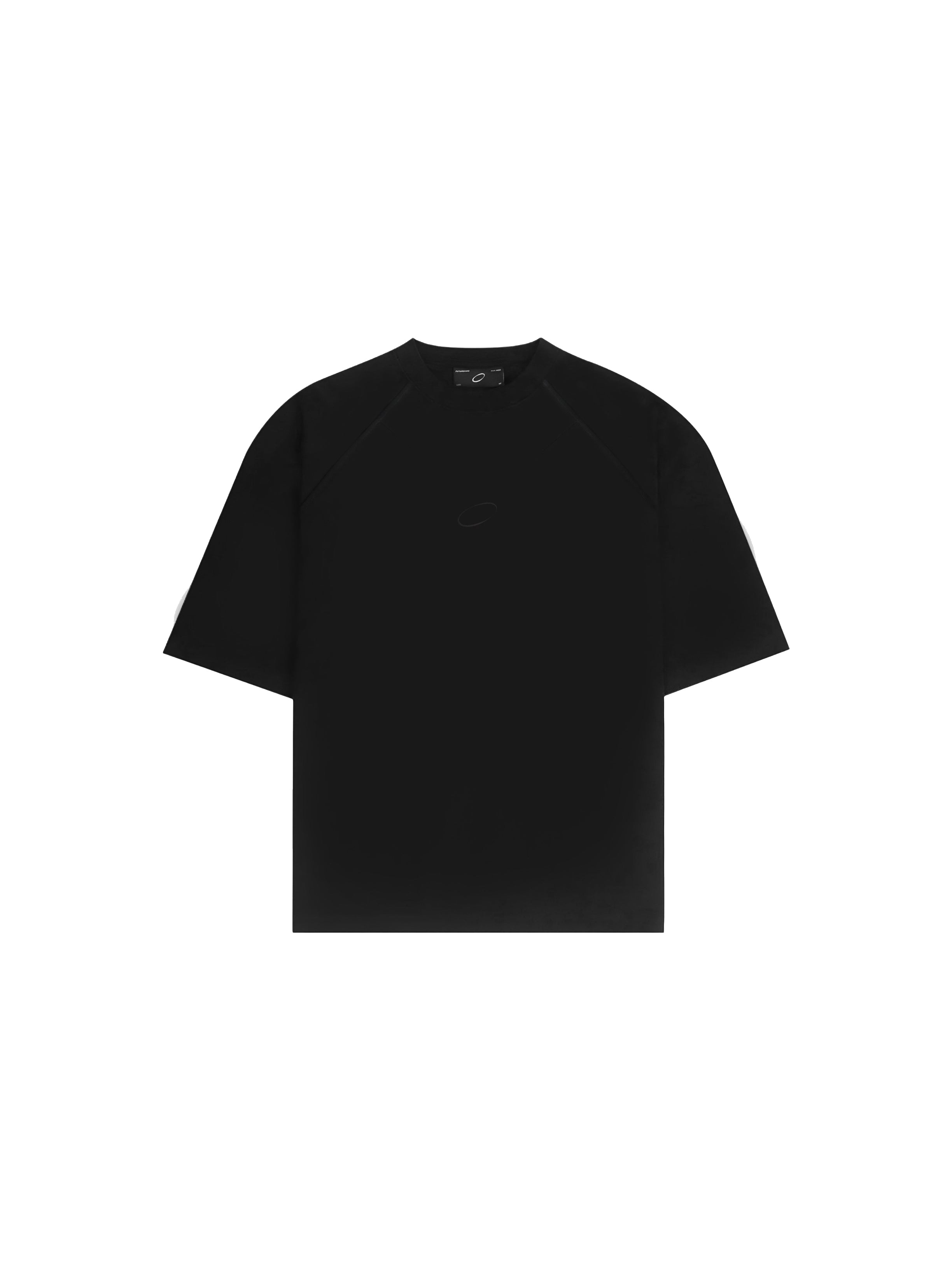 Logo Raglan Short Sleeve Tee (Black Embroidery)