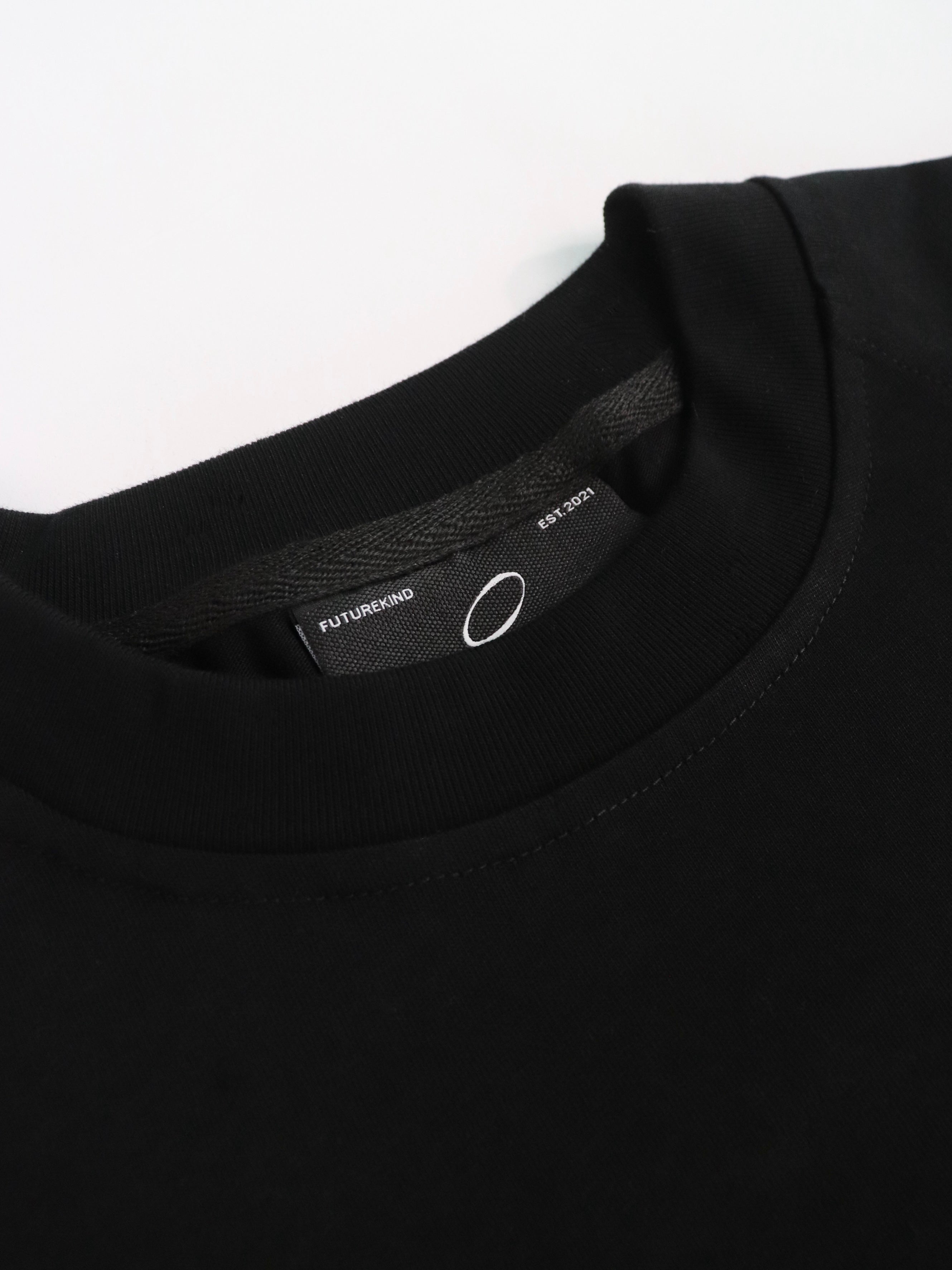 Logo Raglan Short Sleeve Tee (Black Embroidery)