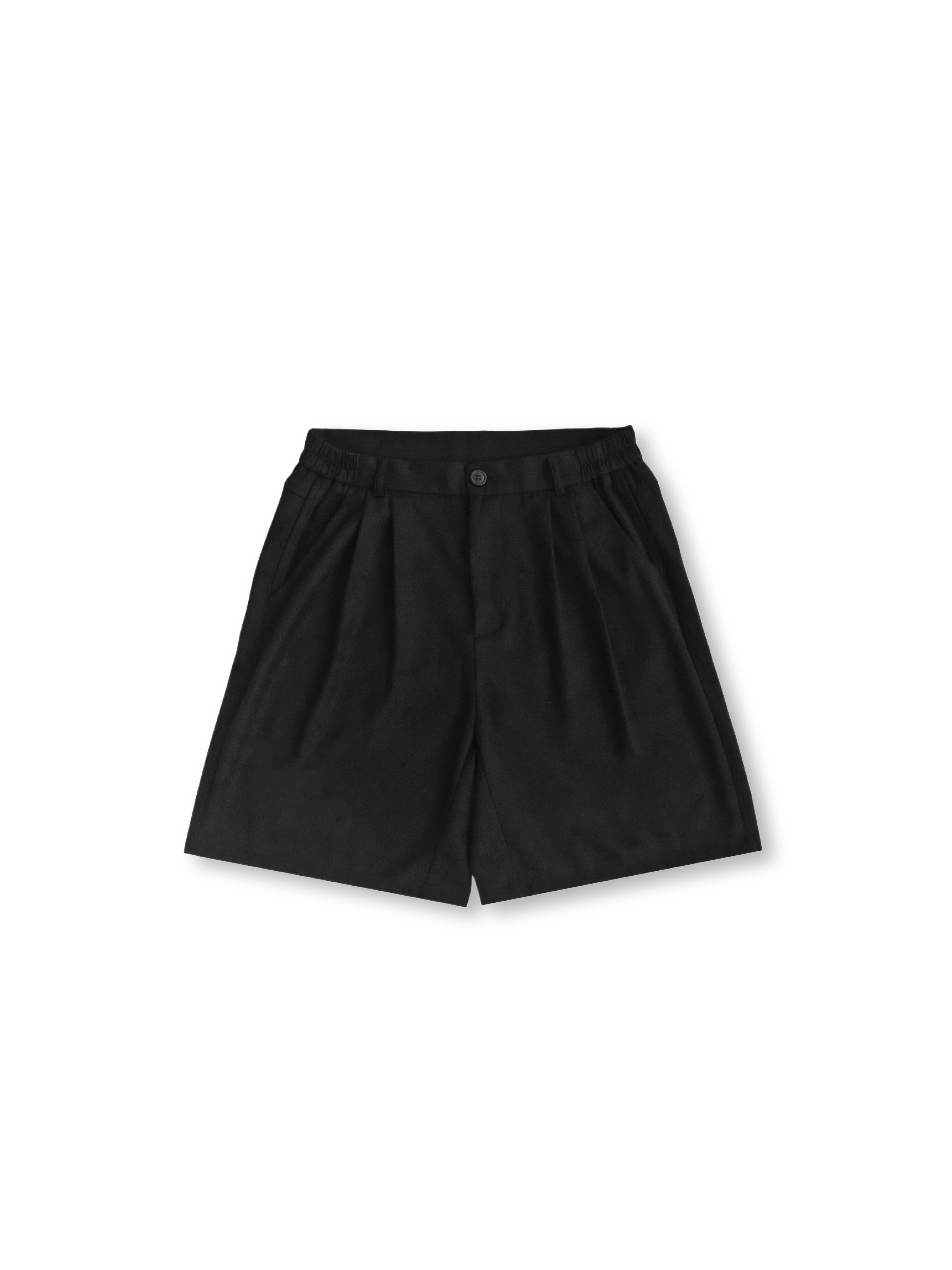 Structured Pleated Shorts