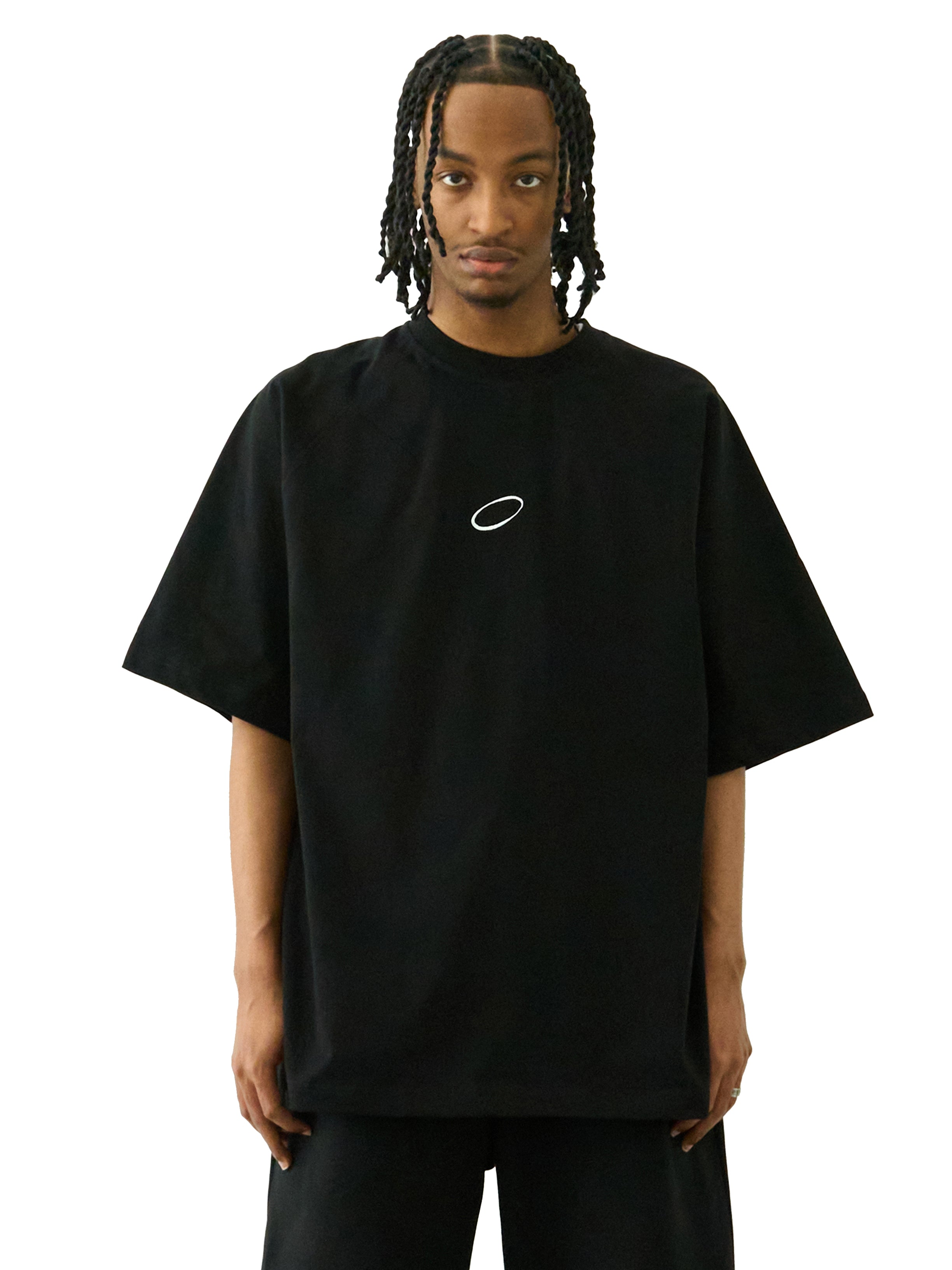 Logo Raglan Short Sleeve Tee (White Embroidery)