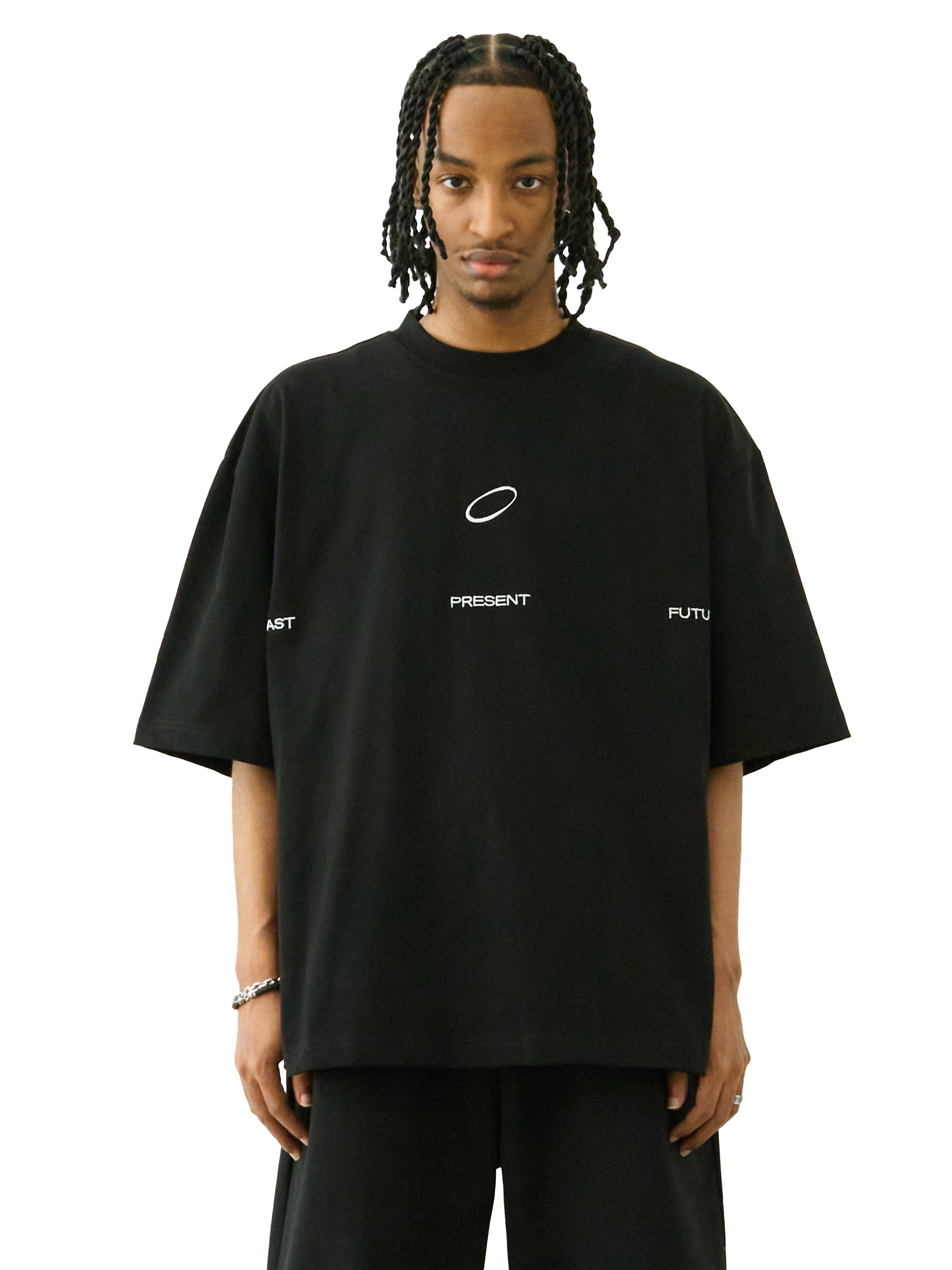 Universal Short Sleeve Tee (White Embroidery)